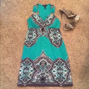 INC International Concepts Teal Summer Dress